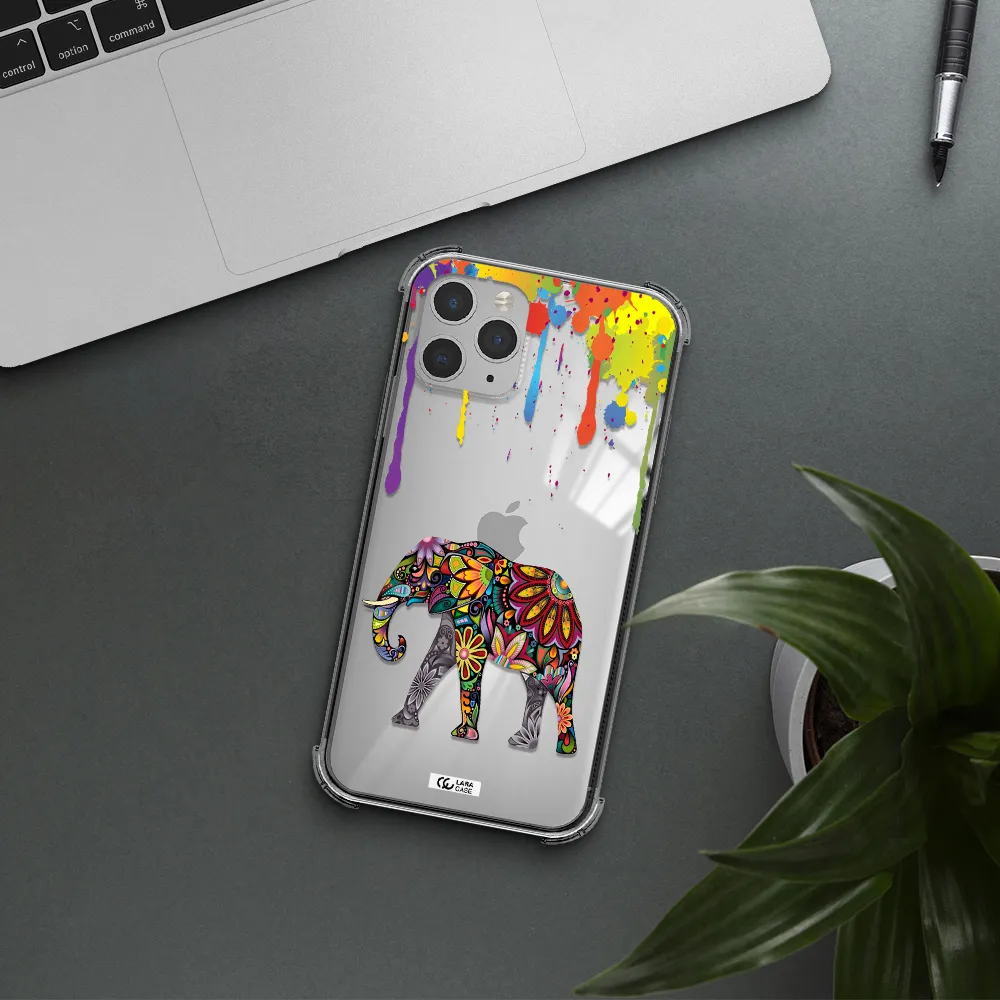 Mandala Elephant Apple iPhone 11 pro max Clear PC Case