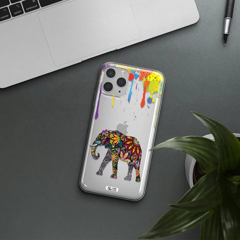 Mandala Elephant Apple iPhone 11 pro max Clear TPU Case