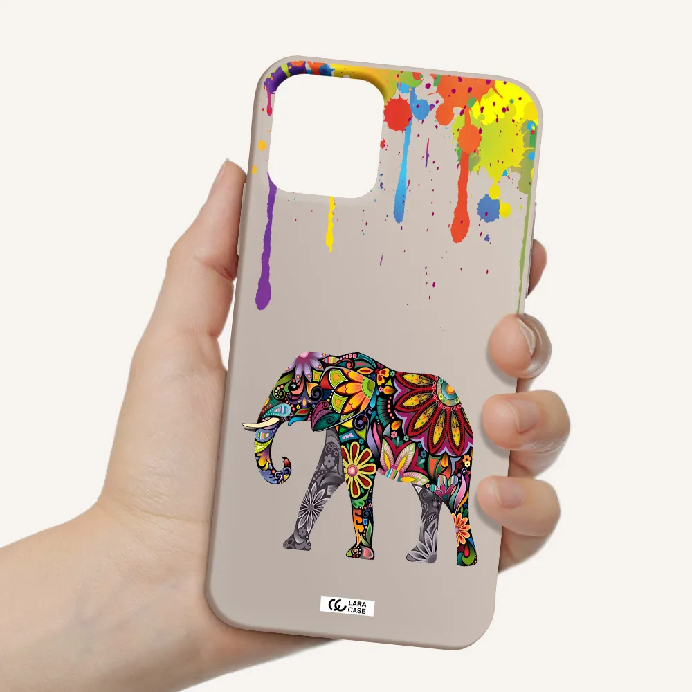Mandala Elephant Apple iPhone 11 pro Silicone Stone Case