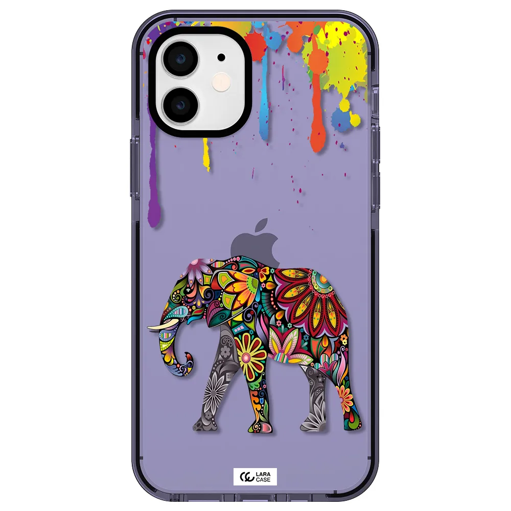 Mandala Elephant Apple iPhone 12 impact Lilac Case
