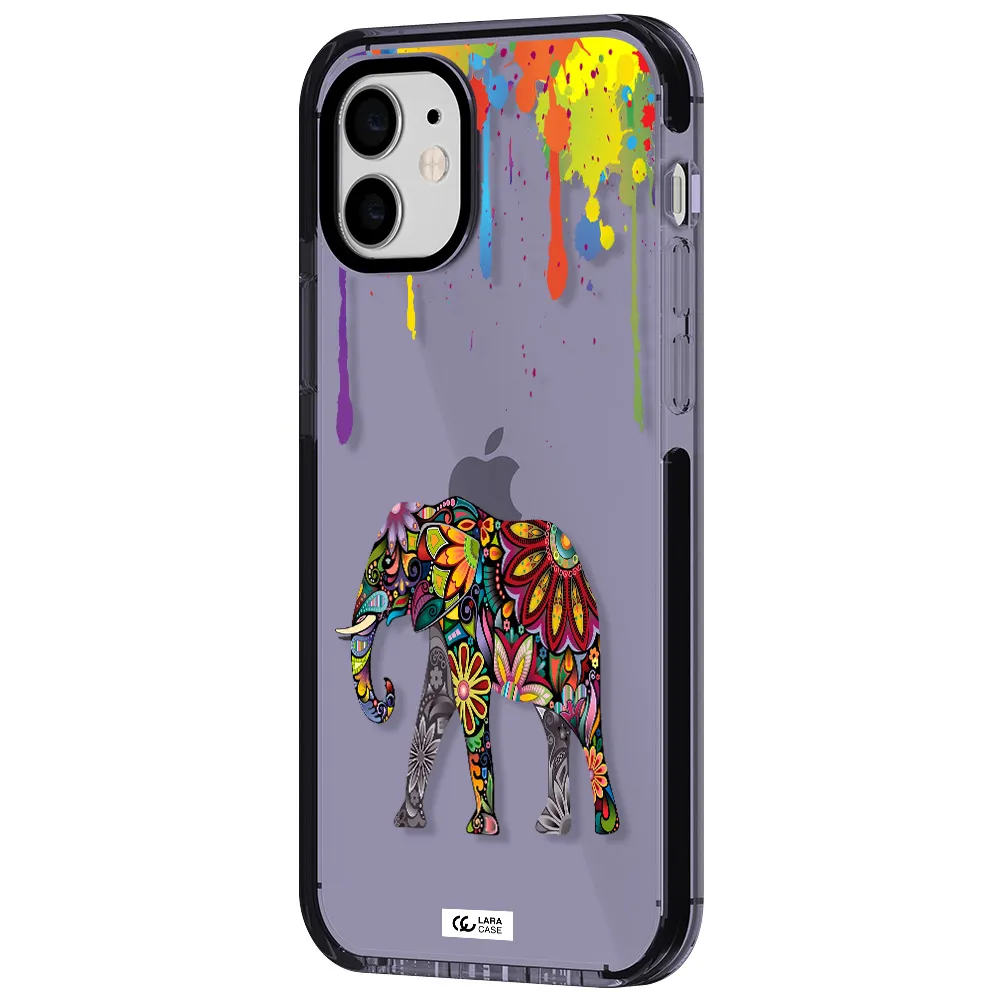 Mandala Elephant Apple iPhone 12 impact Lilac Case