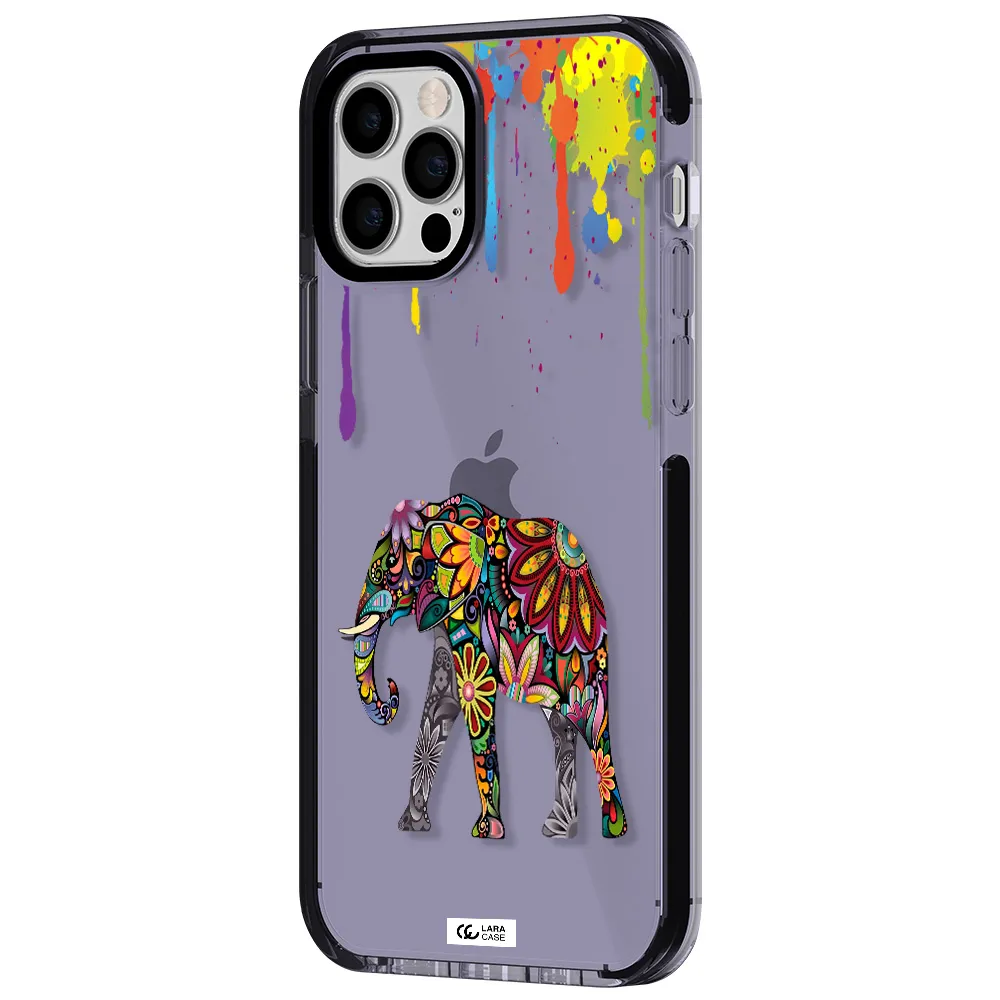 Mandala Elephant Apple iPhone 12 pro impact Lilac Case