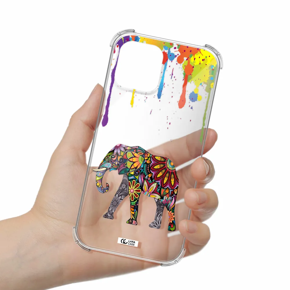 Mandala Elephant Apple iPhone 12 pro max Clear PC Case