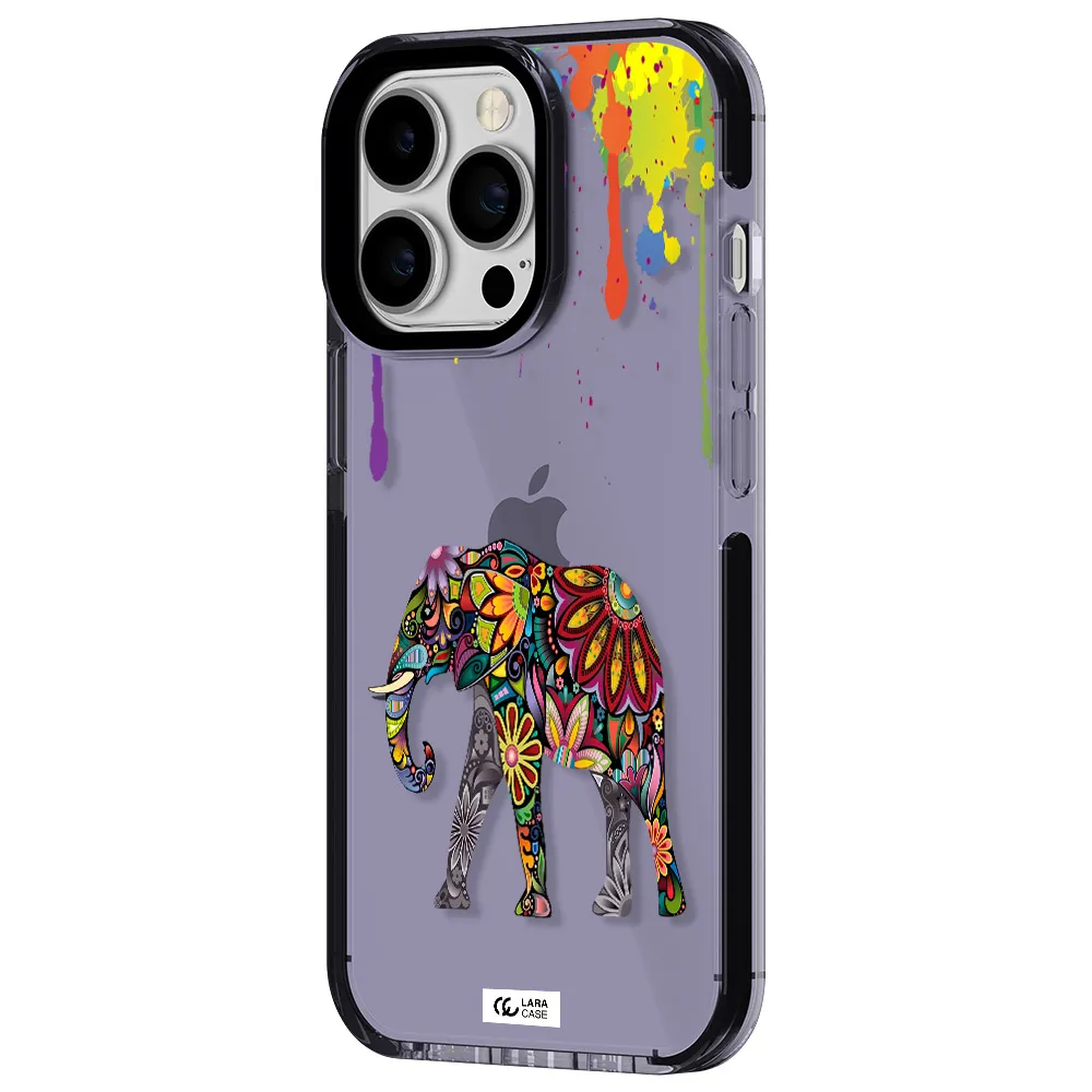 Mandala Elephant Apple iPhone 13 Pro impact Lilac Case