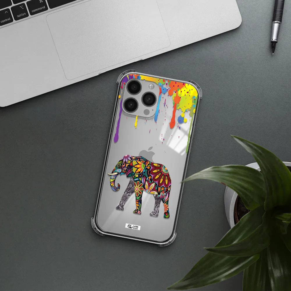Mandala Elephant Apple iPhone 13 Pro Max Clear PC Case