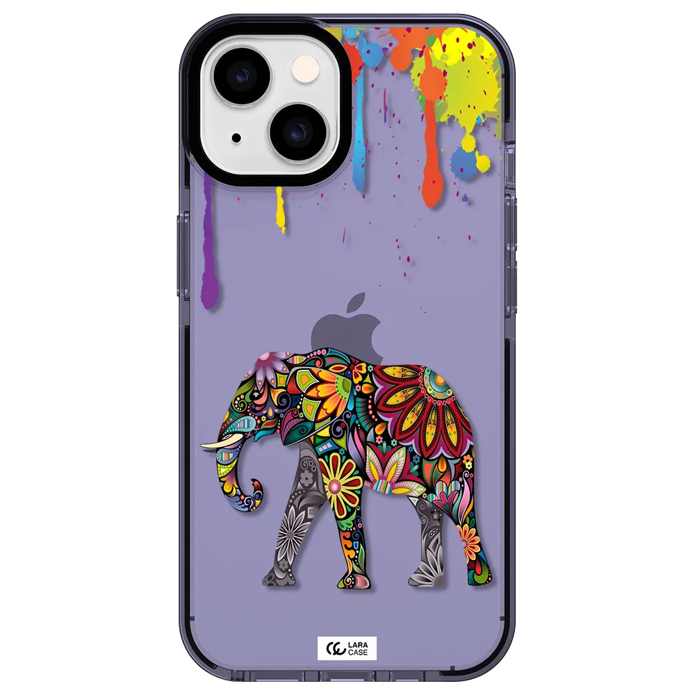 Mandala Elephant Apple iPhone 14 impact Lilac Case