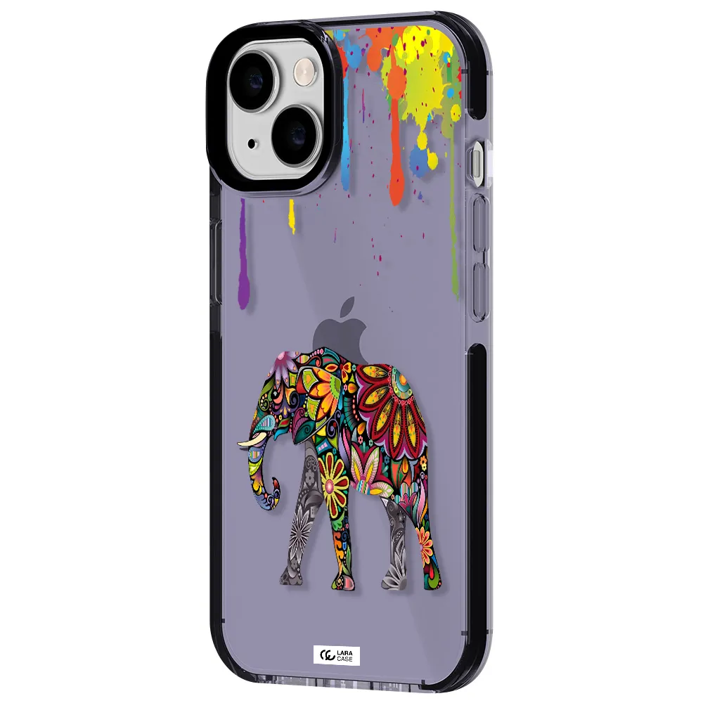 Mandala Elephant Apple iPhone 14 impact Lilac Case
