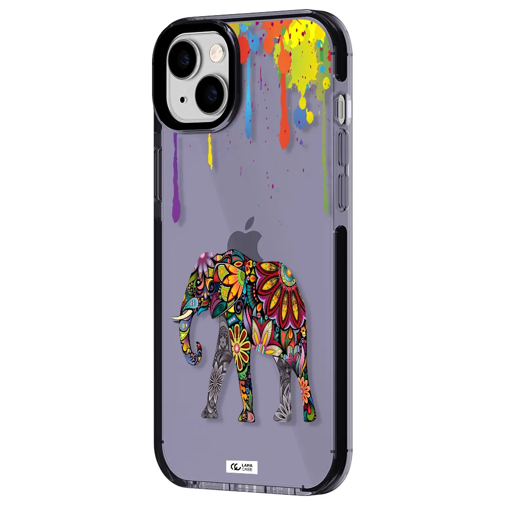 Mandala Elephant Apple iPhone 14 plus impact Lilac Case