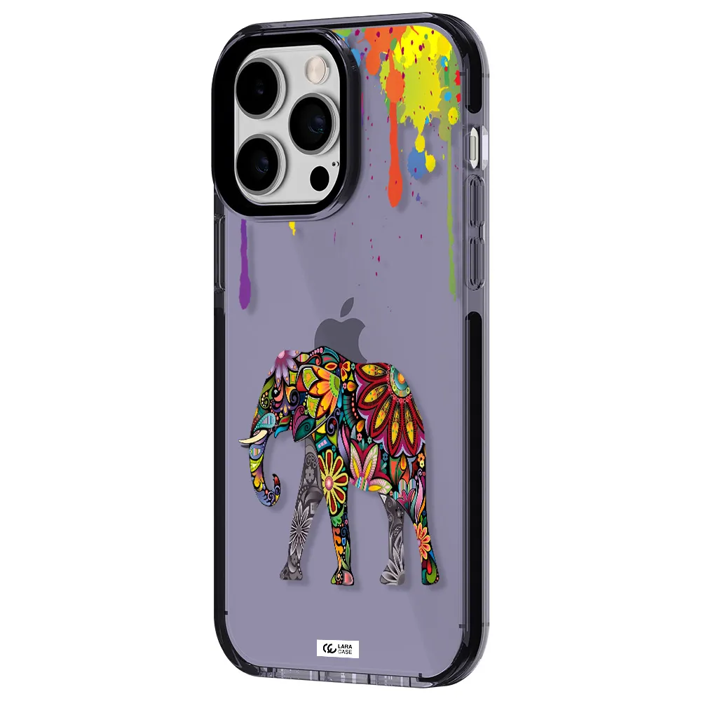 Mandala Elephant Apple iPhone 15 Pro Max impact Lilac Case