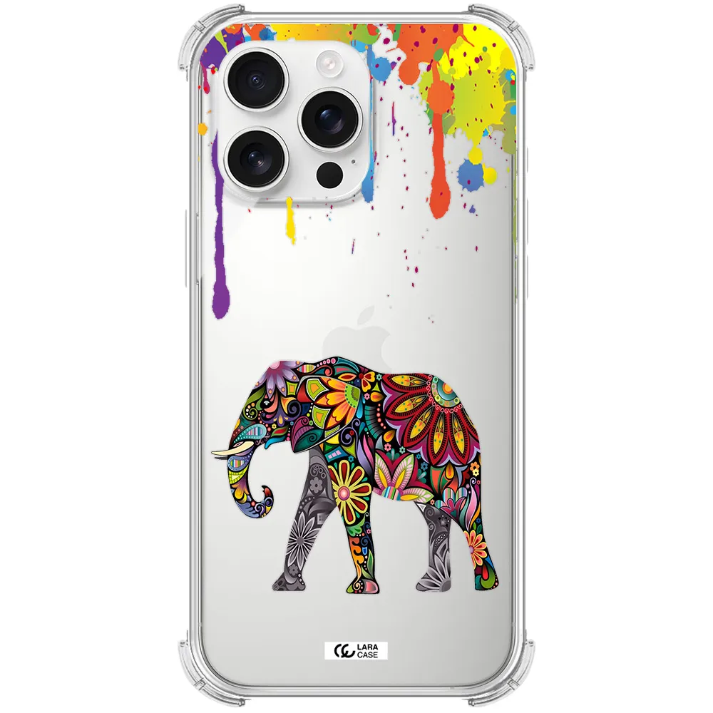Mandala Elephant Apple Iphone 16 Pro Max Clear Pc Case