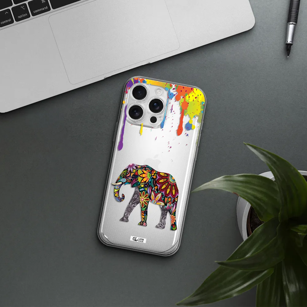 Mandala Elephant Apple Iphone 16 Pro Max Clear Tpu Case