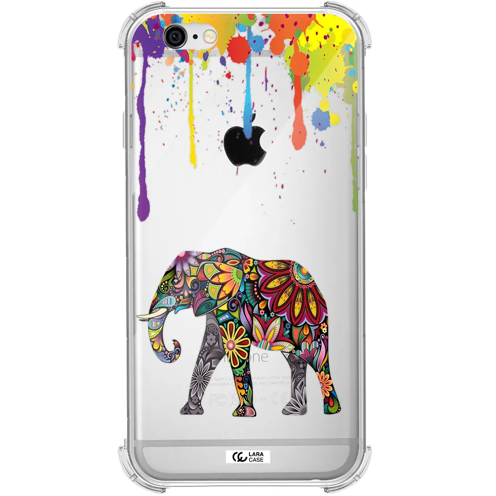 Mandala Elephant Apple iPhone 6 Clear PC Case