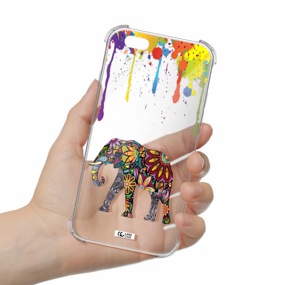 Mandala Elephant Apple iPhone 6 Clear PC Case
