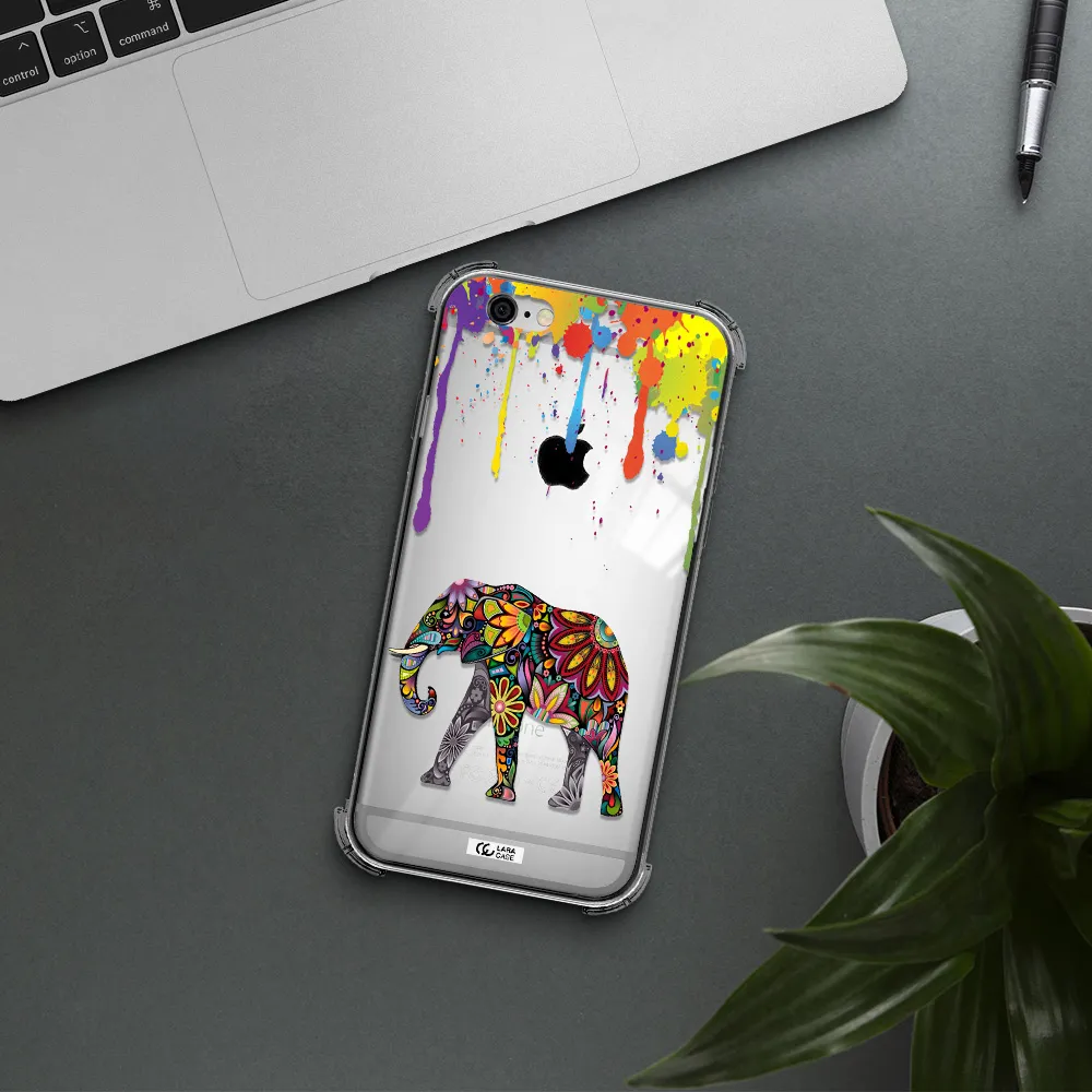Mandala Elephant Apple iPhone 6 Clear PC Case
