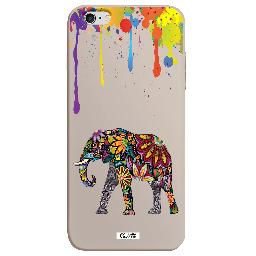 Mandala Elephant Apple iPhone 6 s plus Silicone Stone Case