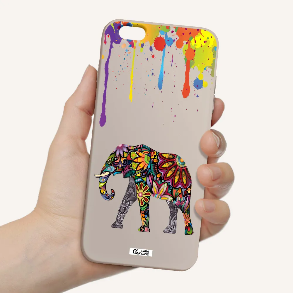 Mandala Elephant Apple iPhone 6 s plus Silicone Stone Case