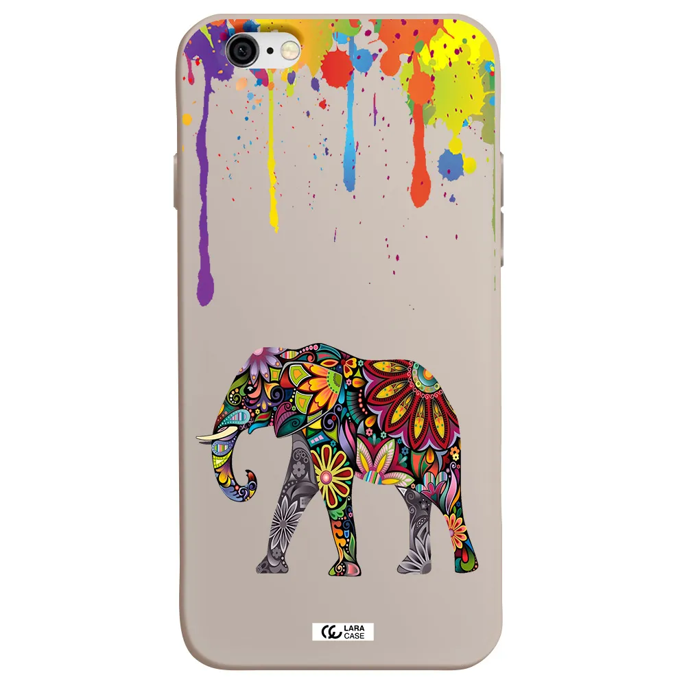 Mandala Elephant Apple iPhone 6 Silicone Stone Case