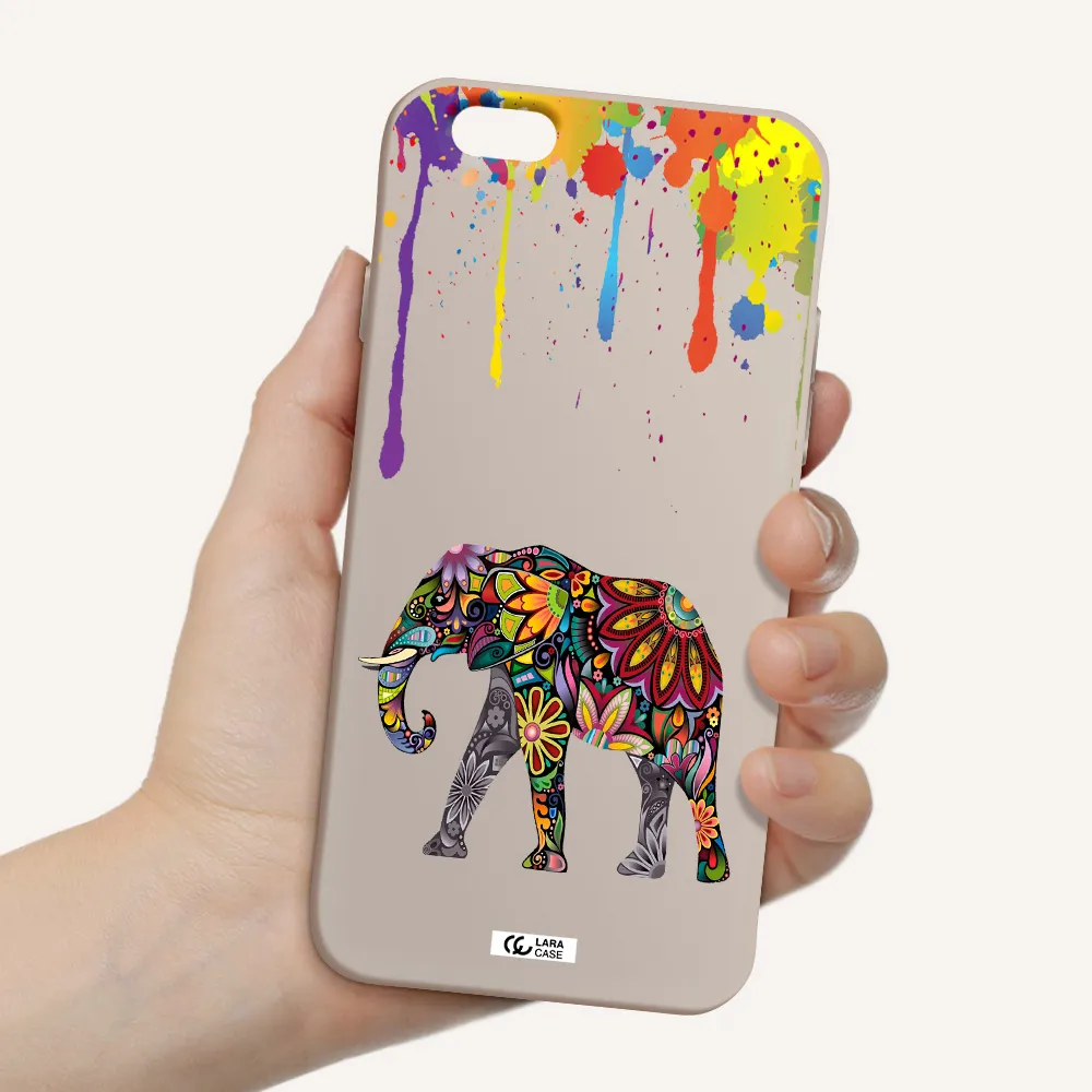 Mandala Elephant Apple iPhone 6 Silicone Stone Case