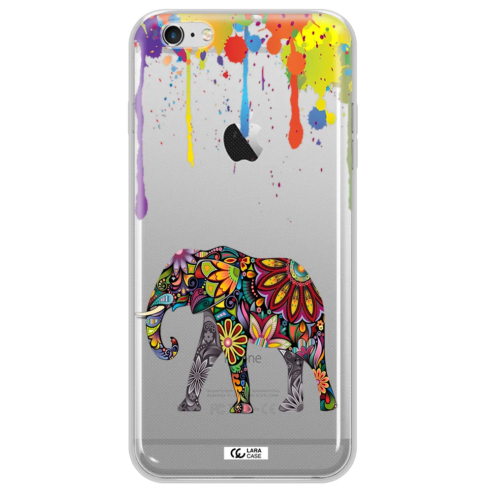 Mandala Elephant Apple iPhone 6S Clear TPU Case