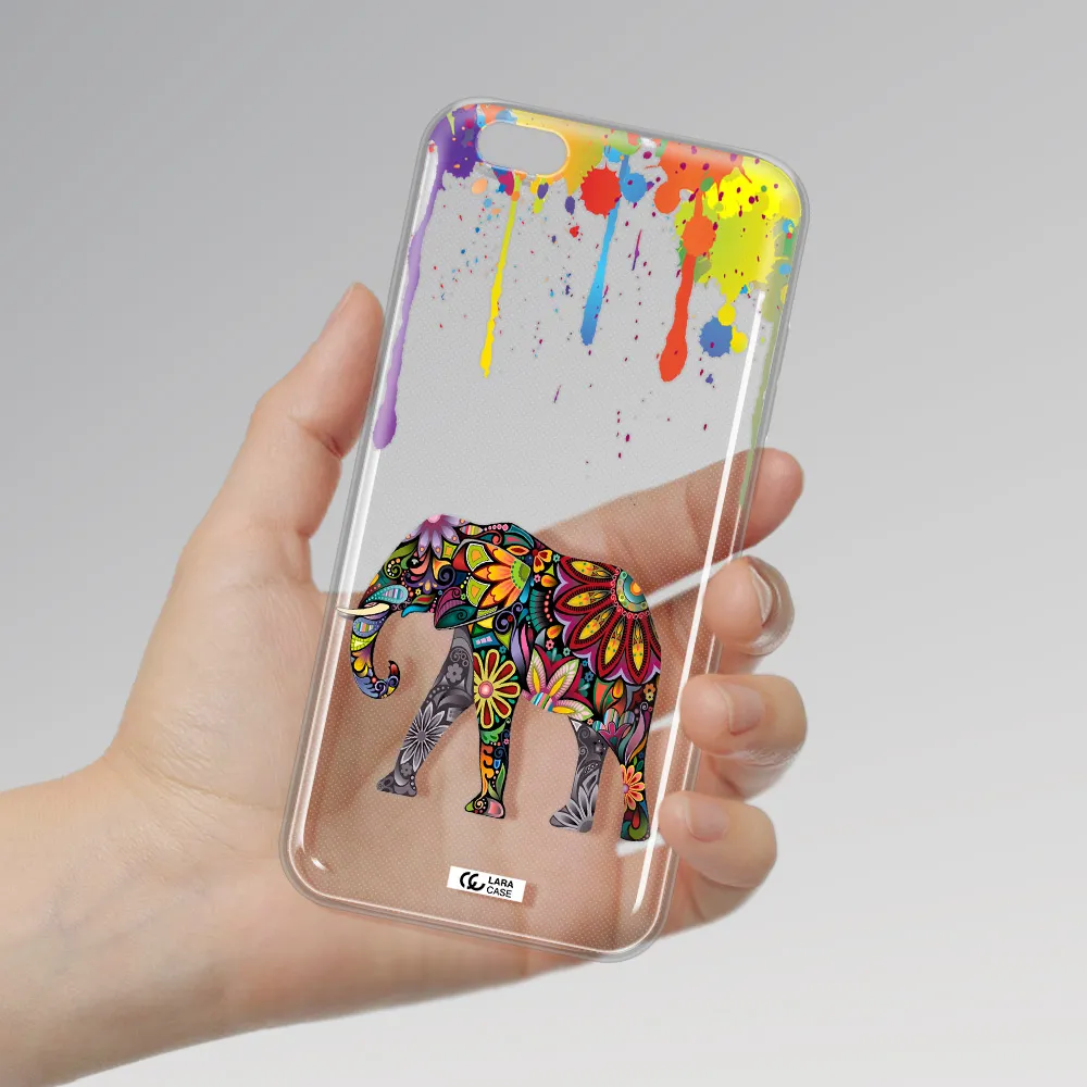 Mandala Elephant Apple iPhone 6S Clear TPU Case