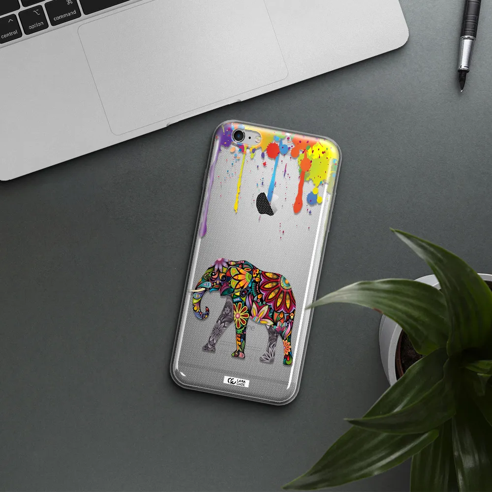 Mandala Elephant Apple iPhone 6S Clear TPU Case