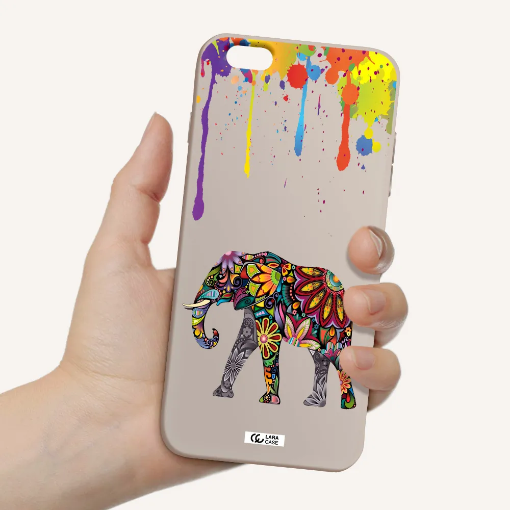 Mandala Elephant Apple iPhone 6S Silicone Stone Case