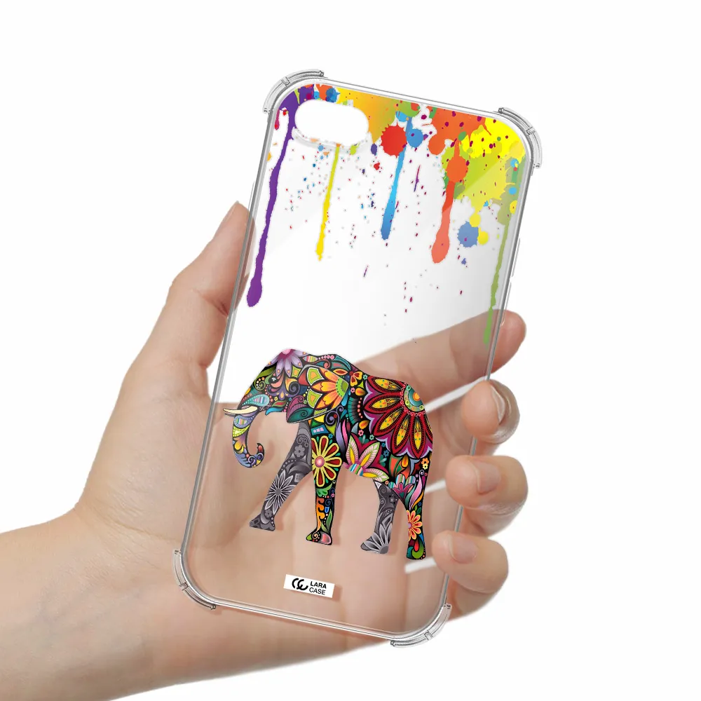 Mandala Elephant Apple iPhone 8 Clear PC Case