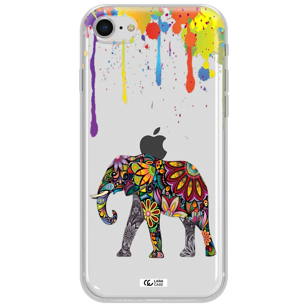 Mandala Elephant Apple Iphone Se 2020 Clear Tpu Case