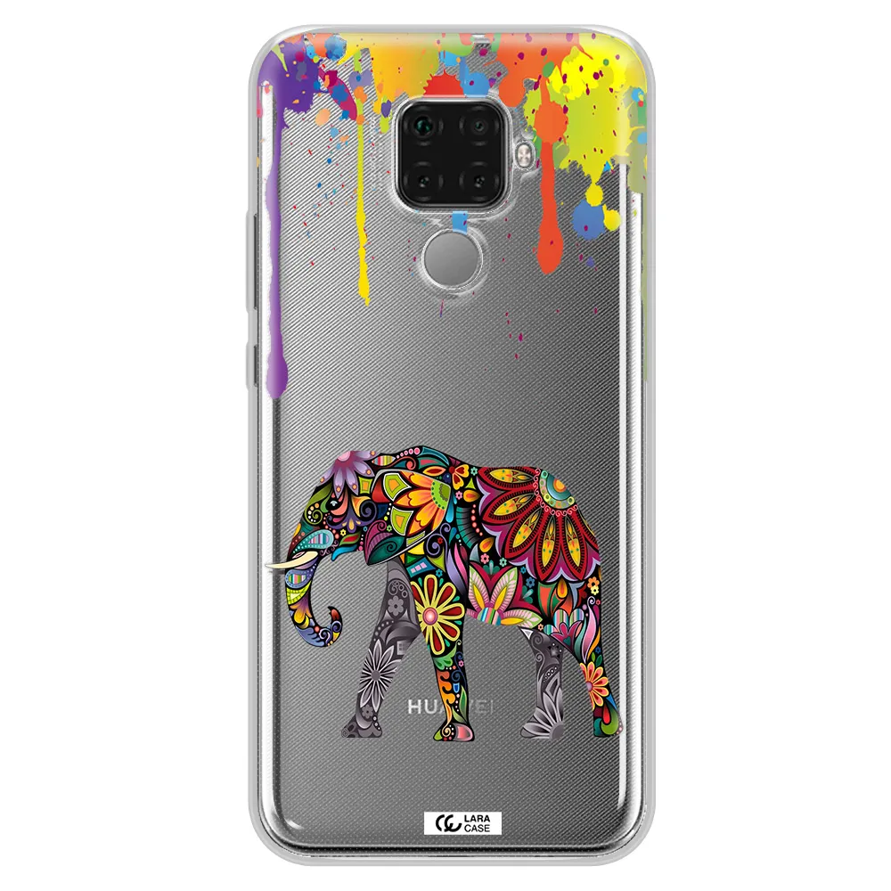 Mandala Elephant Huawei Mate 30 Lite Clear TPU Case