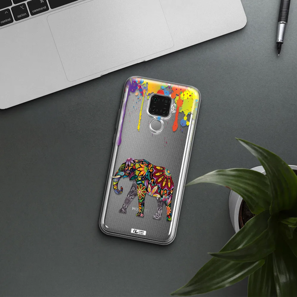 Mandala Elephant Huawei Mate 30 Lite Clear TPU Case