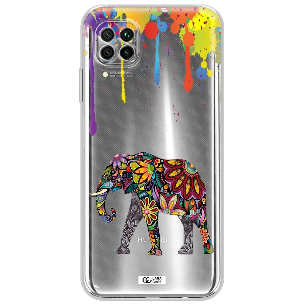 Mandala Elephant Huawei Nova 7I Clear Tpu Case