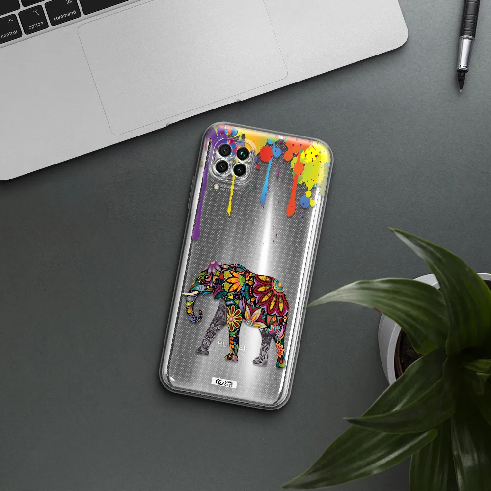 Mandala Elephant Huawei Nova 7I Clear Tpu Case
