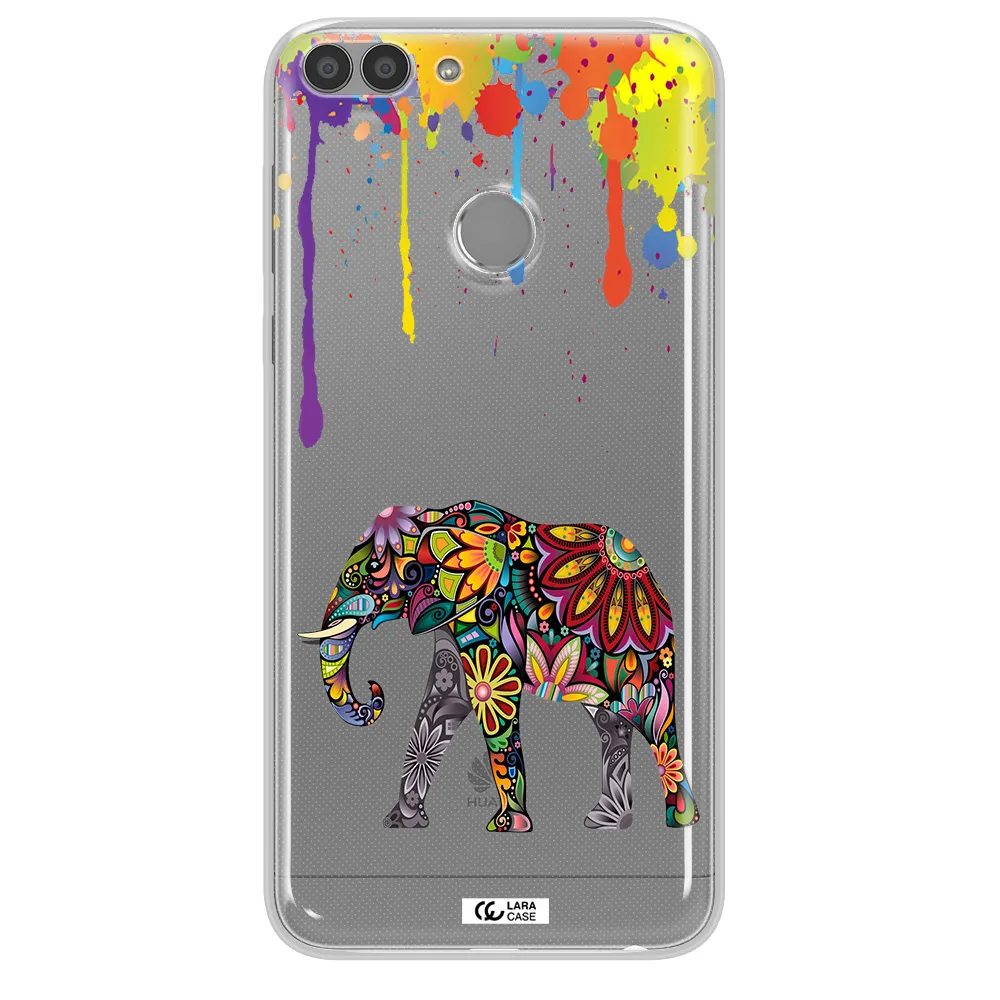 Mandala Elephant Huawei P Smart 2017 Clear TPU Case