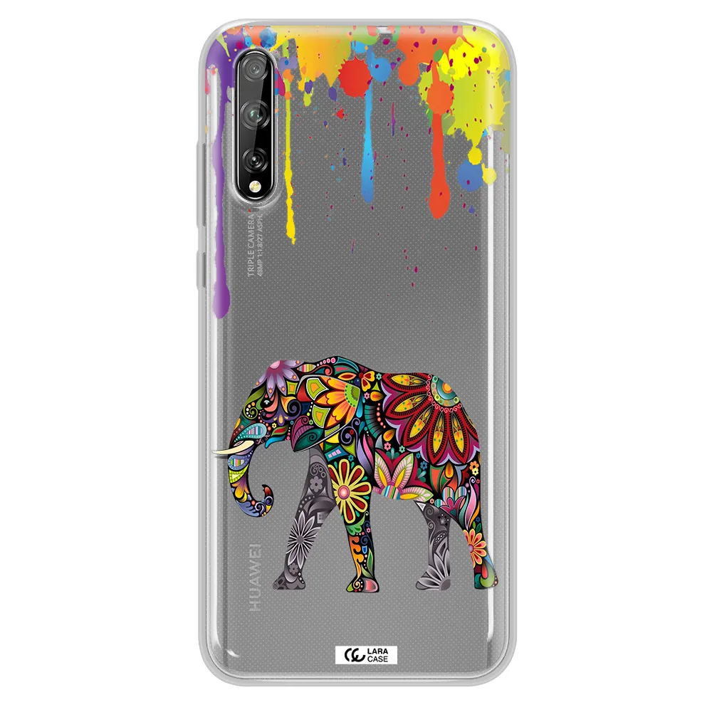 Mandala Elephant Huawei P Smart S Clear TPU Case