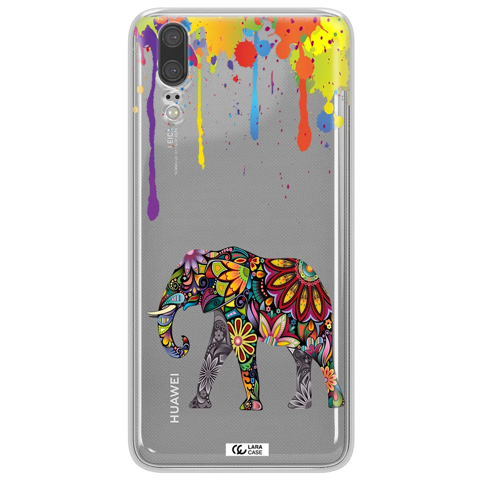 Mandala Elephant Huawei P20 Clear TPU Case