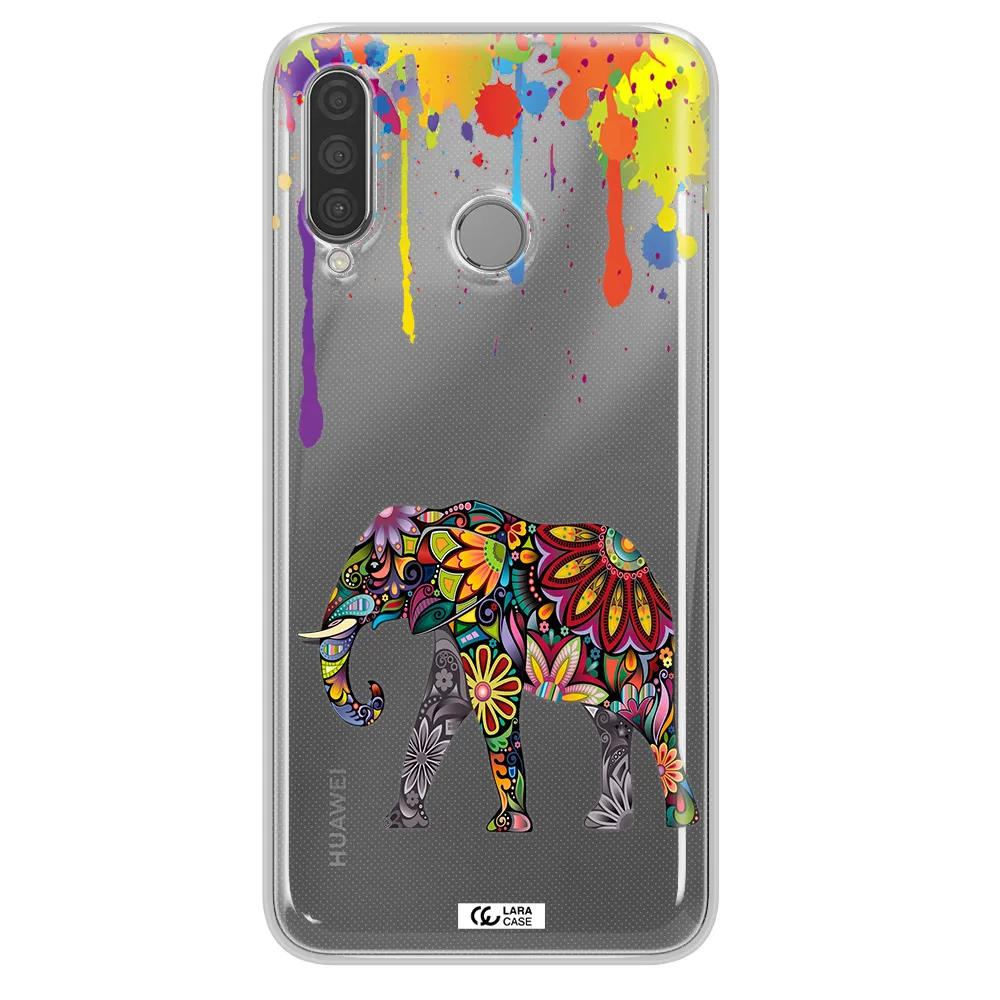 Mandala Elephant Huawei P30 Lite Clear TPU Case