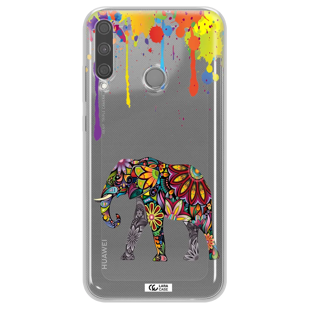 Mandala Elephant Huawei P40 Lite E Clear TPU Case