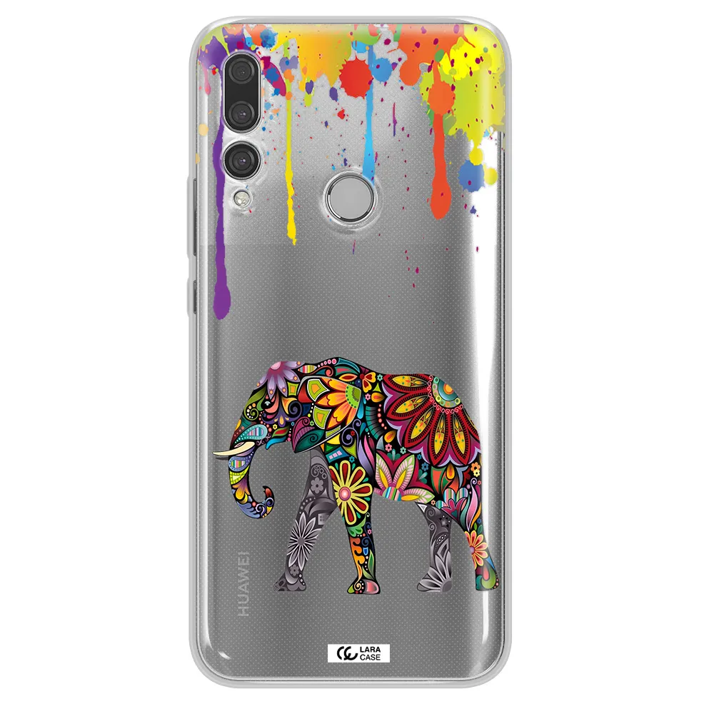 Mandala Elephant Huawei Y9 Prime 2019 Clear TPU Case