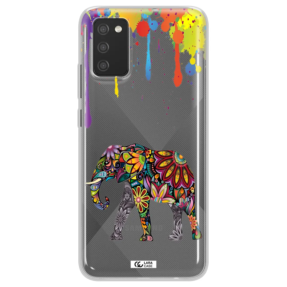 Mandala Elephant Samsung A02S Clear TPU Case