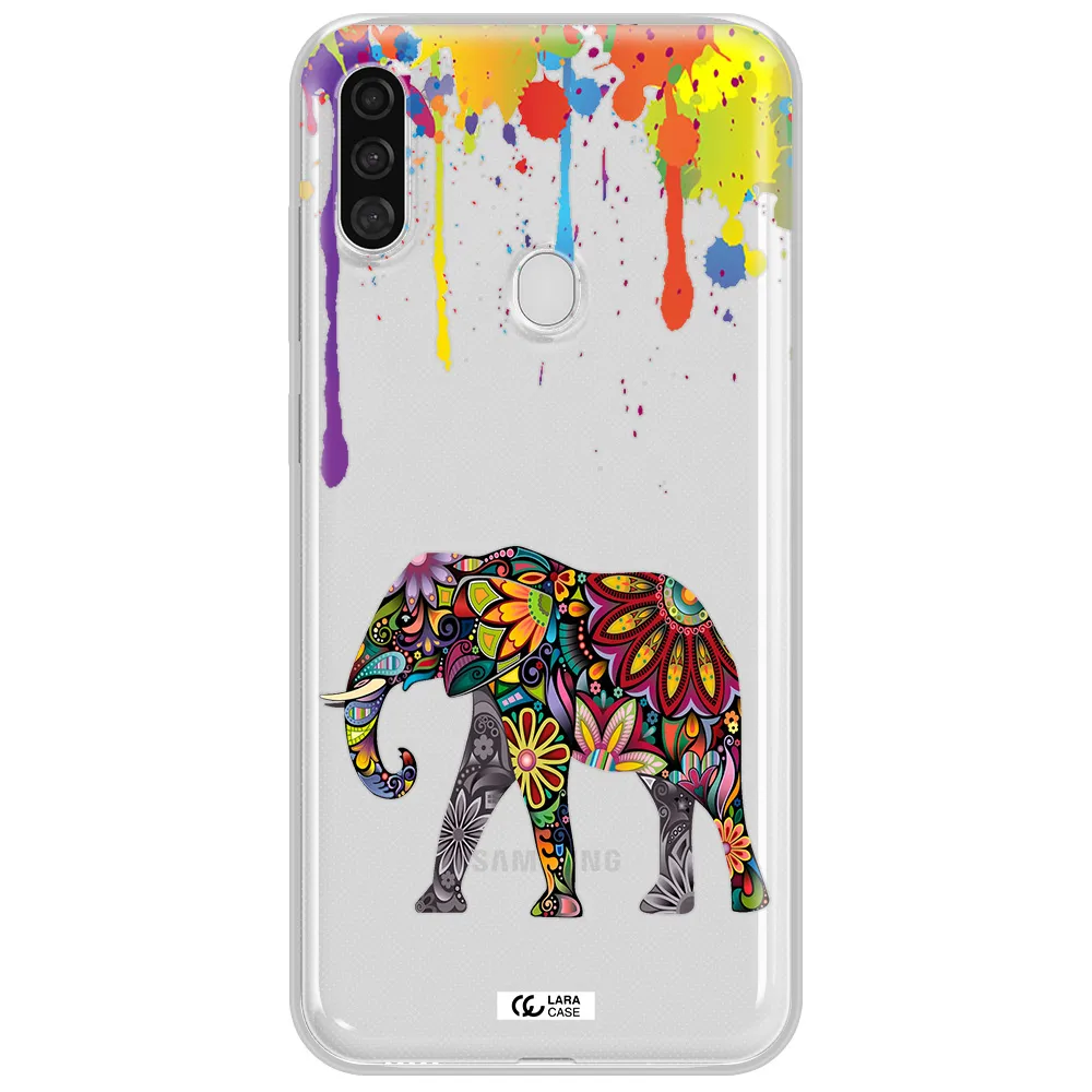 Mandala Elephant Samsung A11 Clear TPU Case