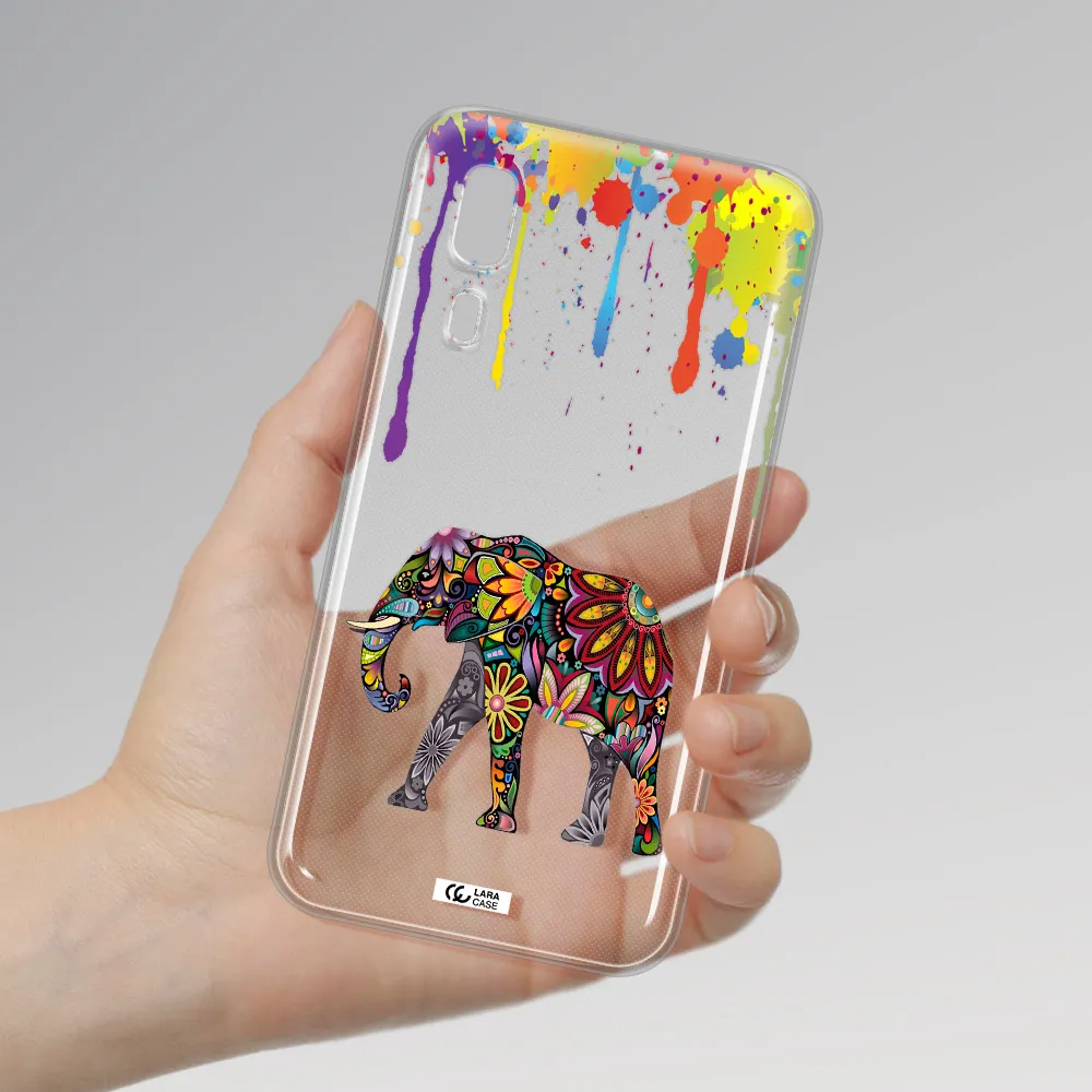 Mandala Elephant Samsung A2 Core Clear TPU Case