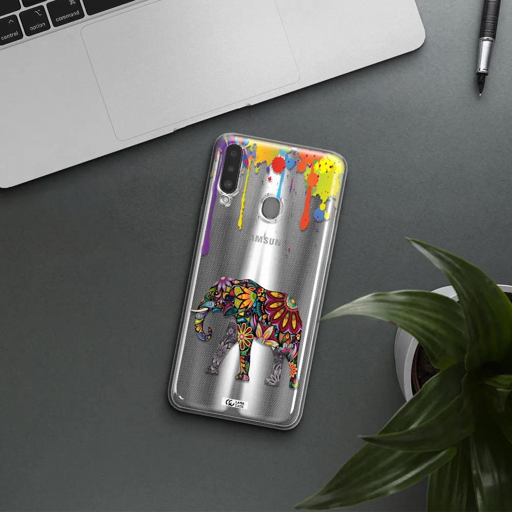 Mandala Elephant Samsung A20S Clear TPU Case