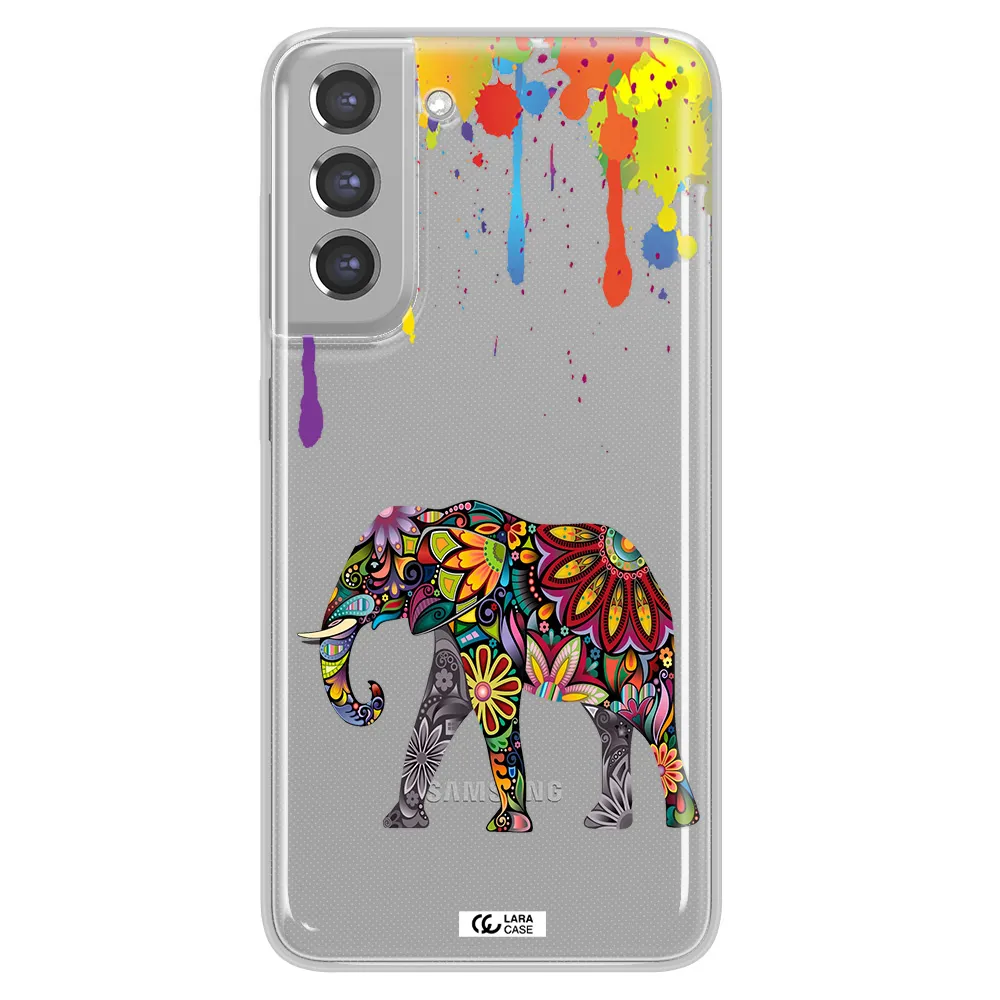Mandala Elephant Samsung A21 Fe Clear TPU Case