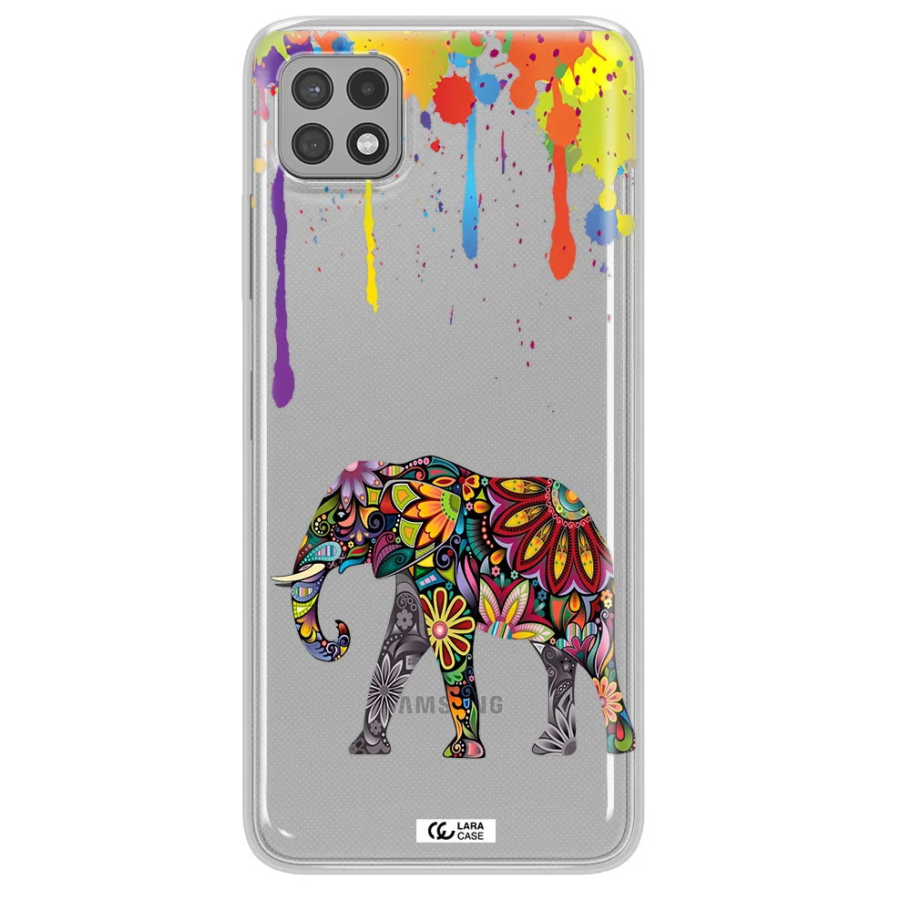 Mandala Elephant Samsung A22 5g Clear TPU Case