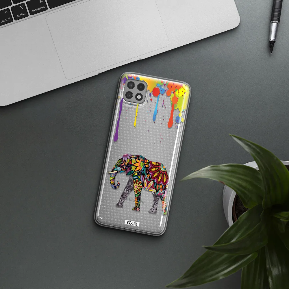 Mandala Elephant Samsung A22 5g Clear TPU Case