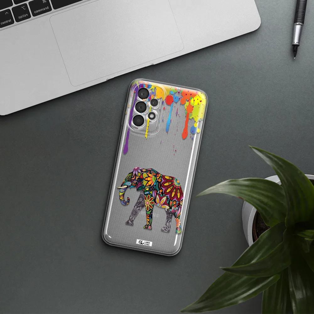 Mandala Elephant Samsung A23 5G Clear Tpu Case