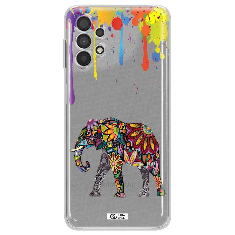 Mandala Elephant Samsung A32 Clear TPU Case