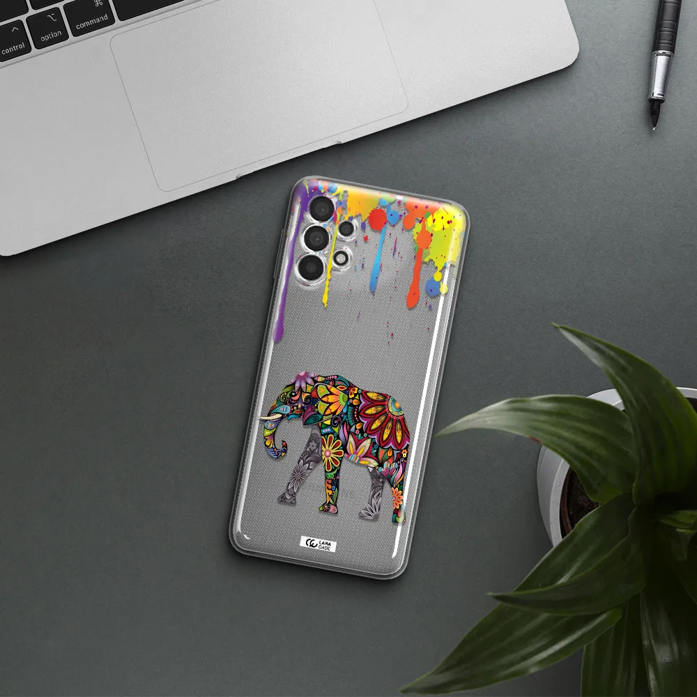 Mandala Elephant Samsung A32 Clear TPU Case