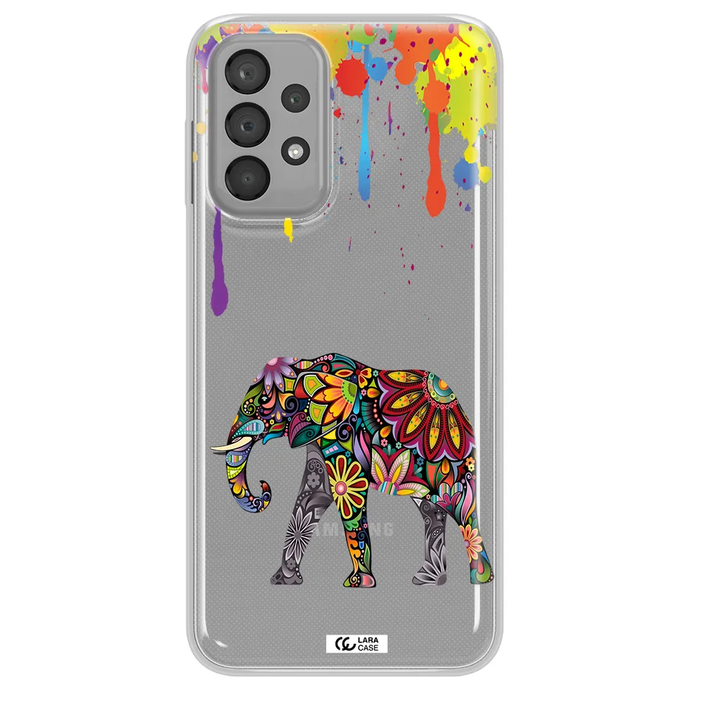 Mandala Elephant Samsung A33 Clear TPU Case