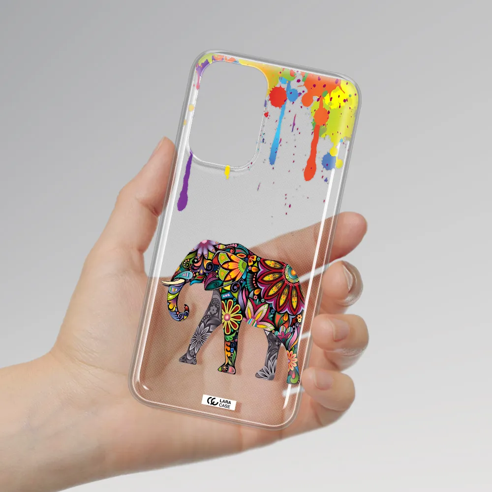 Mandala Elephant Samsung A33 Clear TPU Case